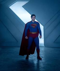 David Corenswet as Superman in the Fortress of Solitude from Superman (2025)